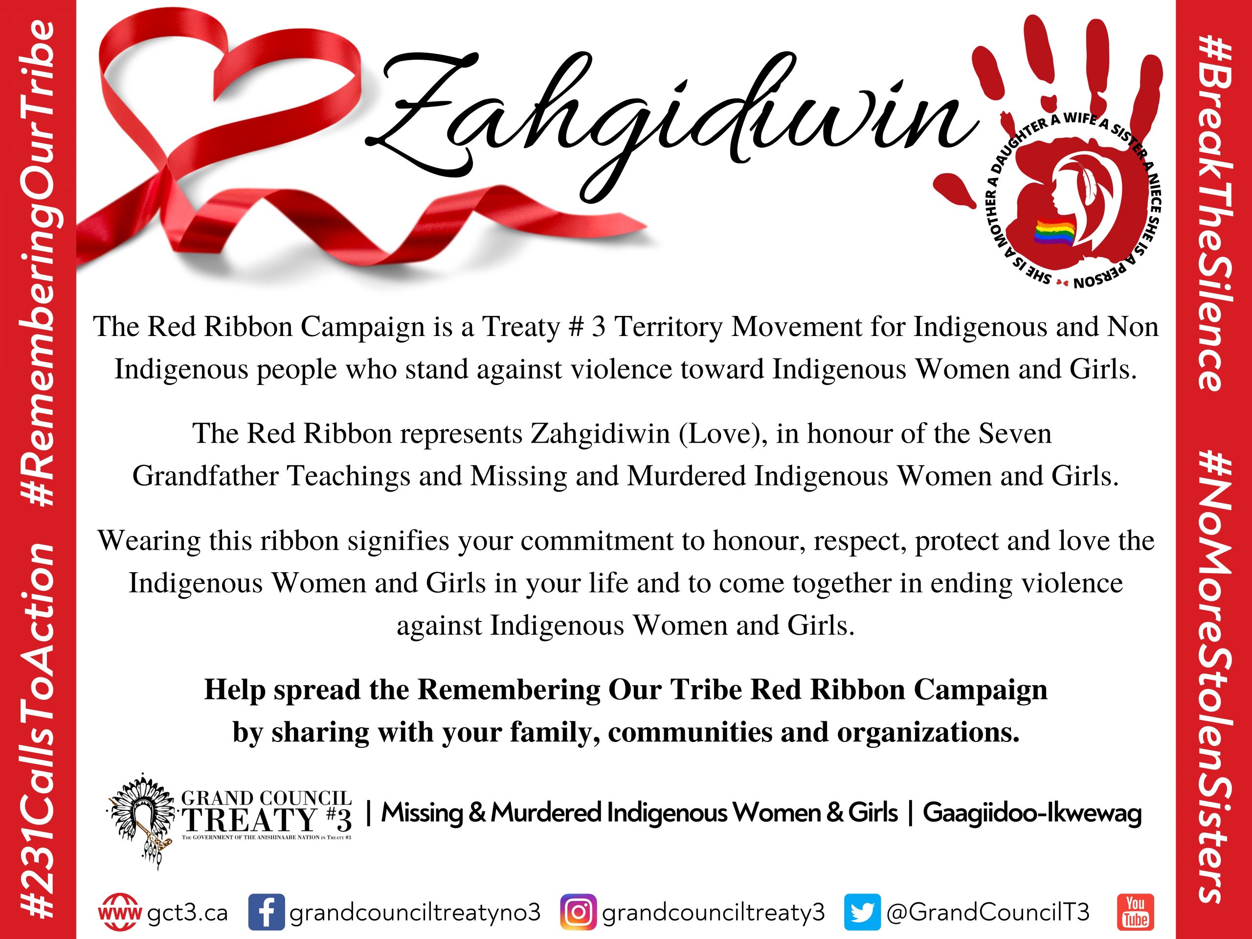 Grand Council Treaty #3 introduces The Red Ribbon Campaign in