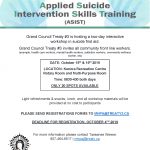 Applied Suicide Intervention Skills Training (ASIST) Workshop (REGISTRATION FULL)