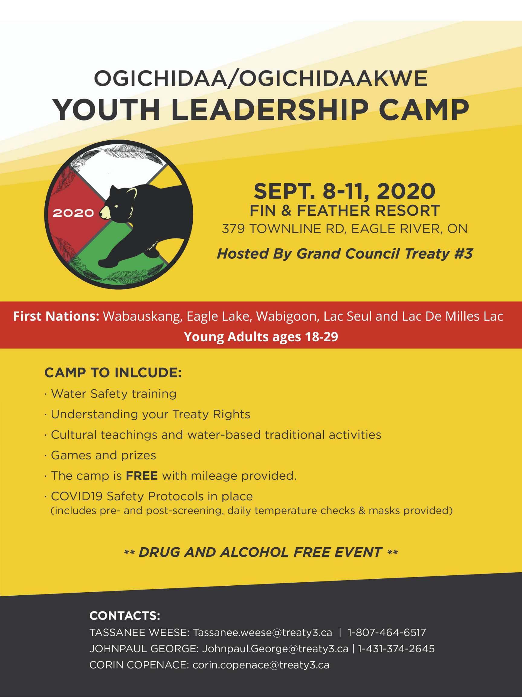 Ogichidaa/Ogichidaakwe Youth Leadership Camp