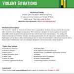 De-Escalating Potentially Violent Situations Live Virtual Workshop