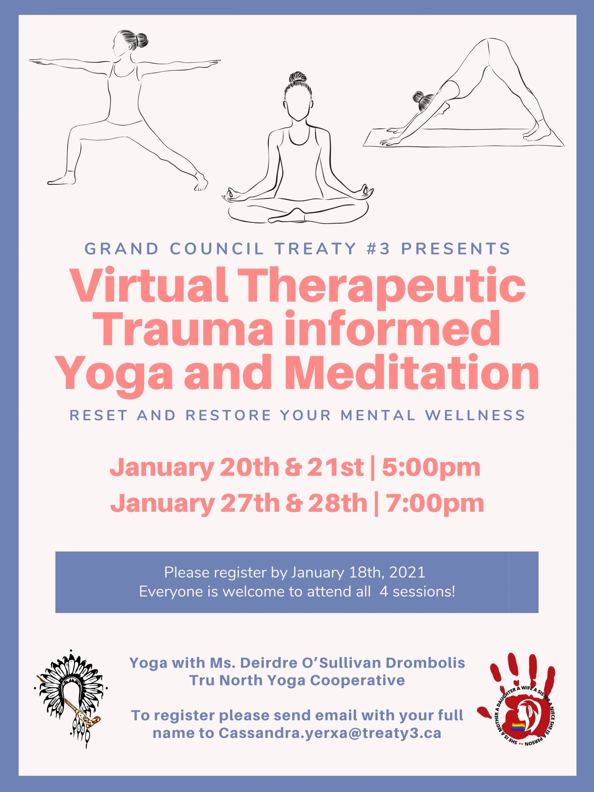 Virtual Therapeutic Trauma informed Yoga and Meditation