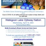 Mobile Cancer Screening Coach (Bus) - Wabigoon Lake