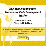 Abinoojii Inakonigewin Community Code Development Session