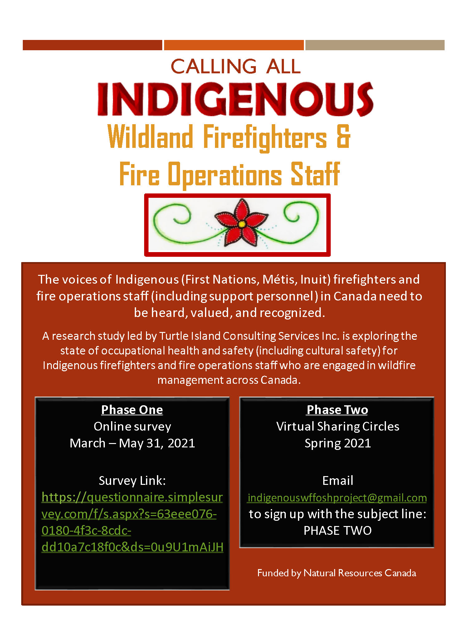 Calling All Indigenous Wildland Firefighters & Fire Operations Staff