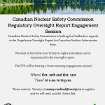 Canadian Nuclear Safety Commission Regulatory Oversight Report Engagement Session