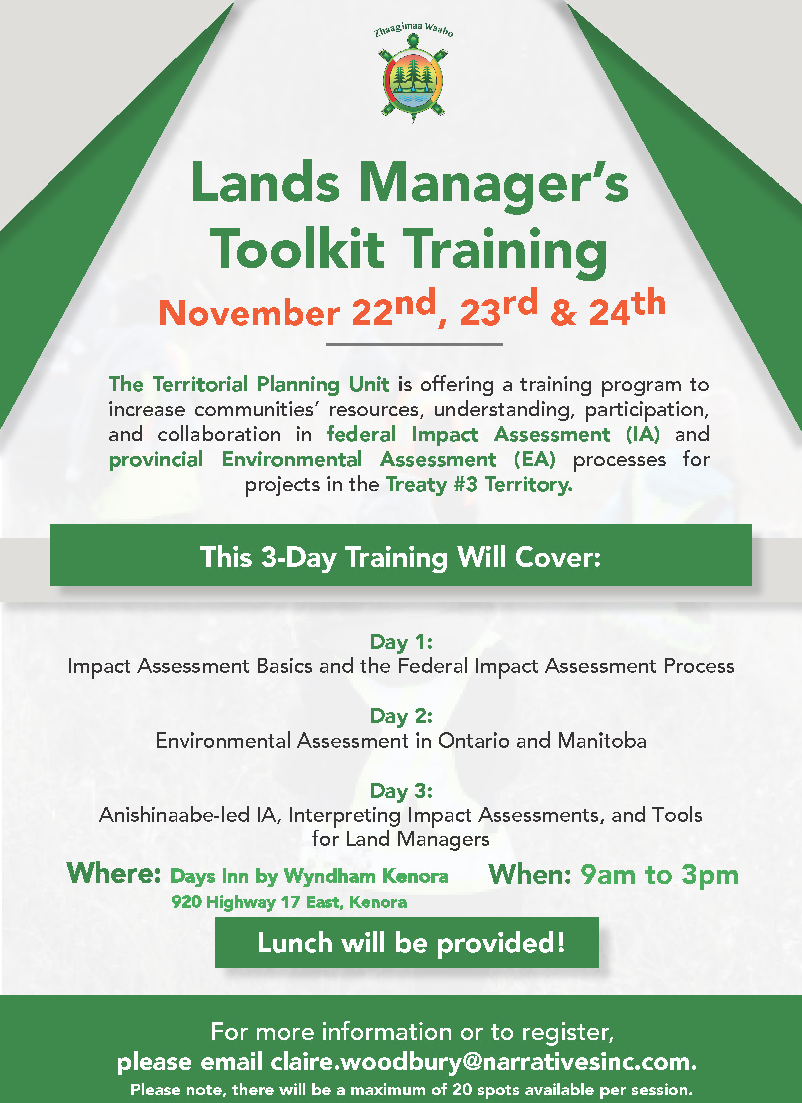 Lands Manager's Toolkit Training (REGISTRATION CLOSED - FULL)