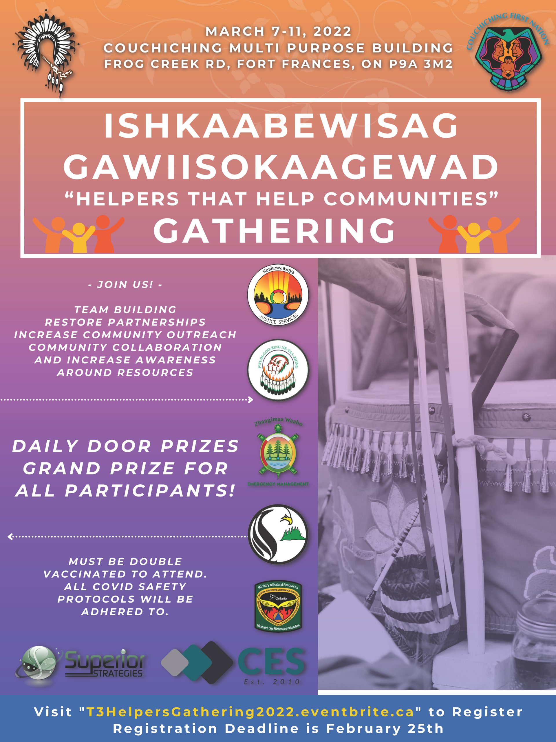 Ishkaabewisag Gawiisokaagewad “Helpers that help Communities” Gathering