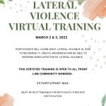 Lateral Violence Virtual Training (Registration Full)