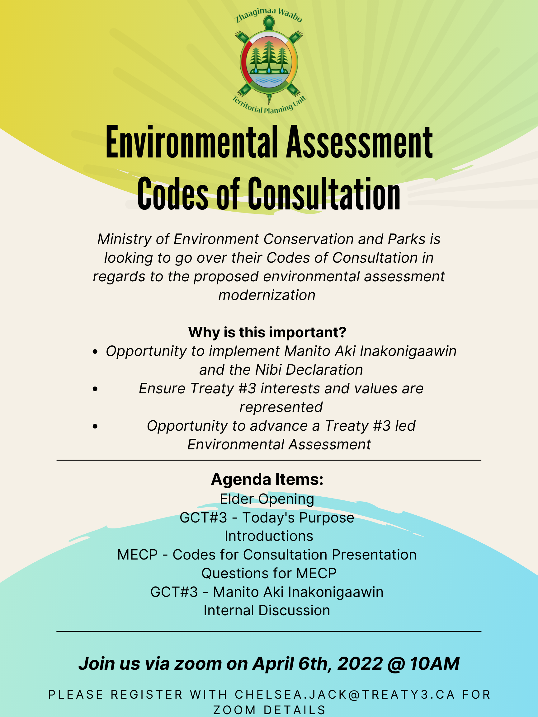 Environmental Assessment Codes of Consultation