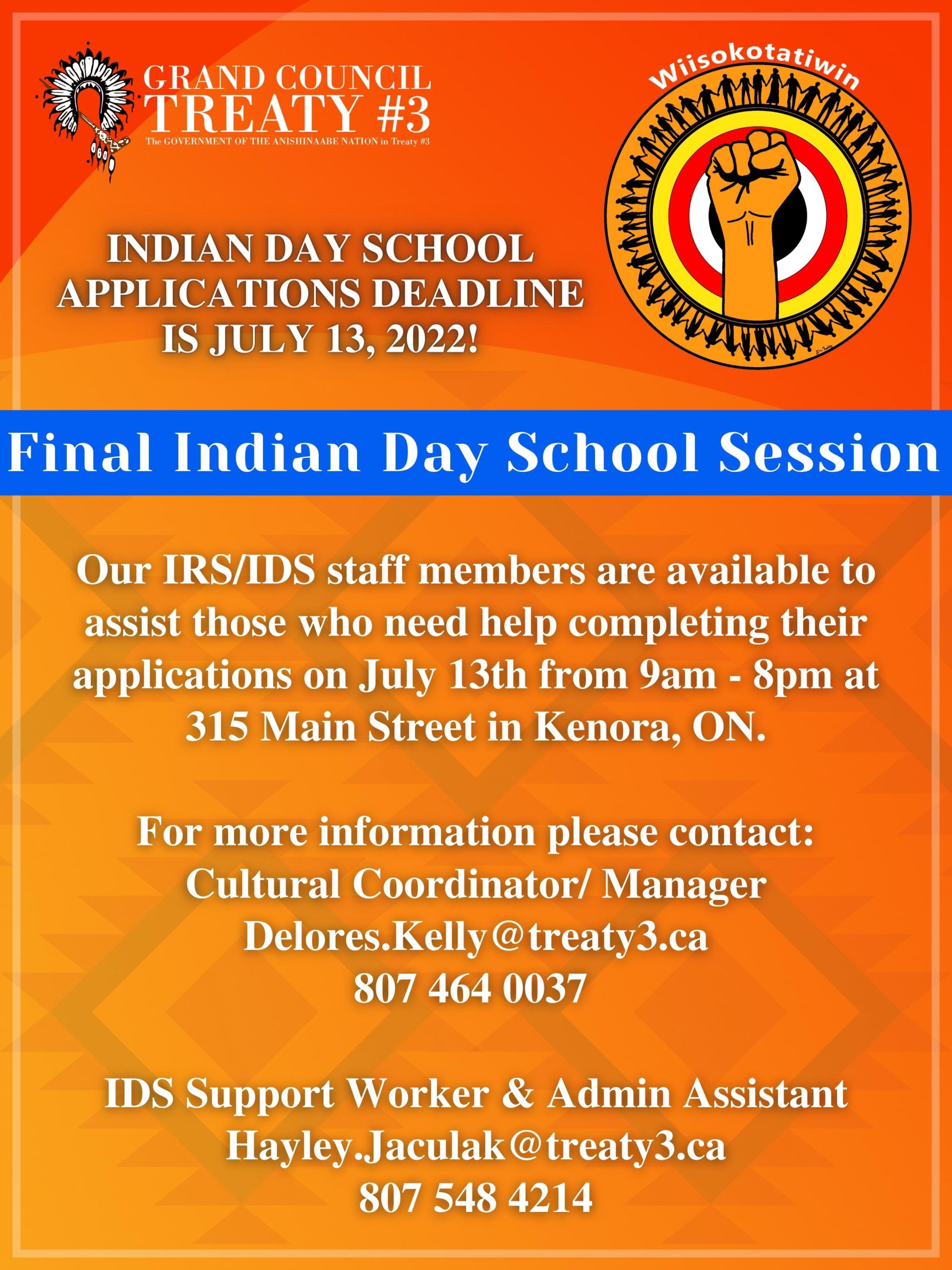 Final Indian Day School Session