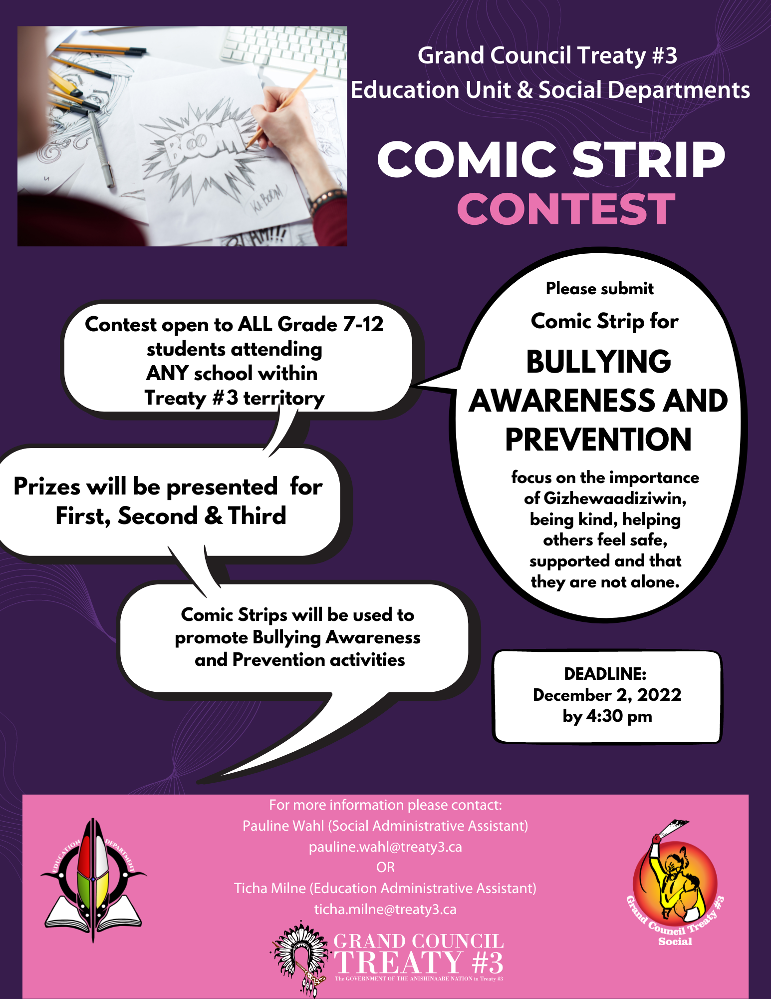 Bullying Awareness and Prevention Comic Strip Contest