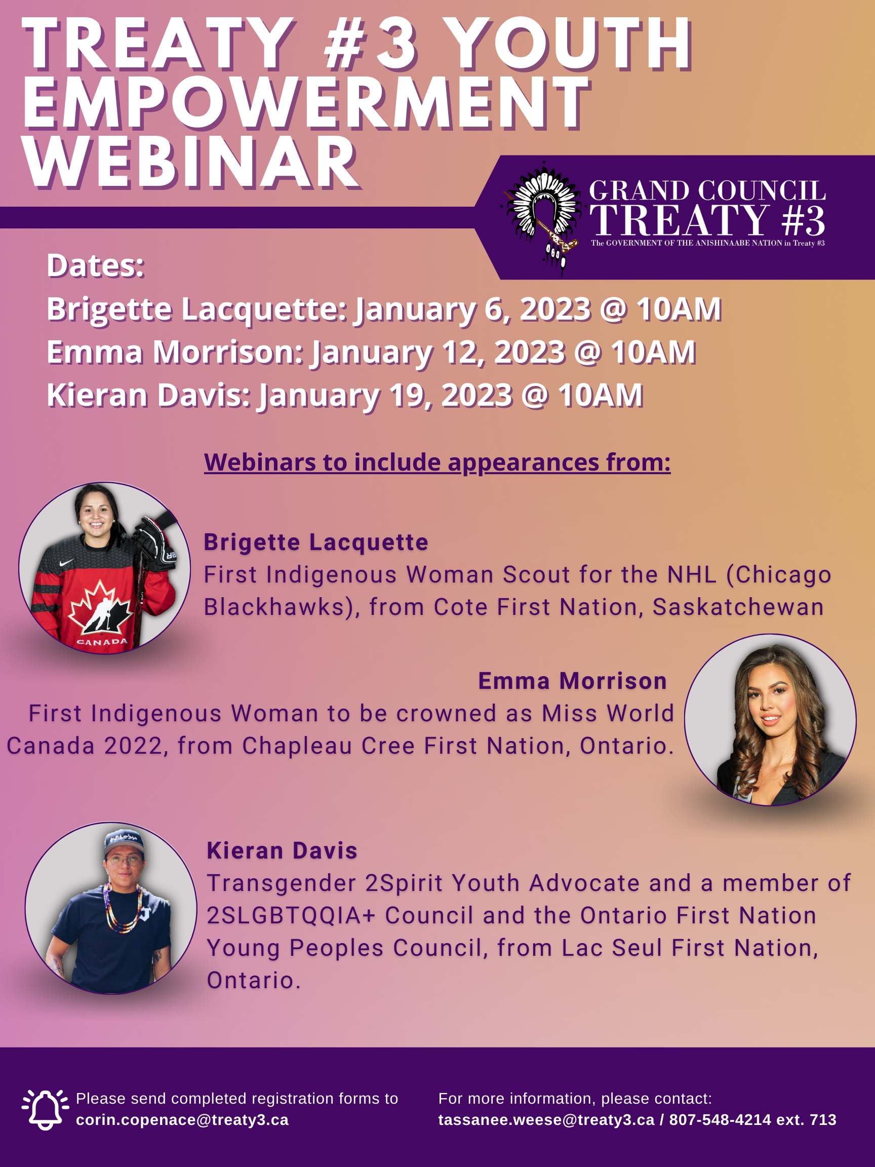 Treaty #3 Youth Empowerment Webinar with Brigette Lacquette