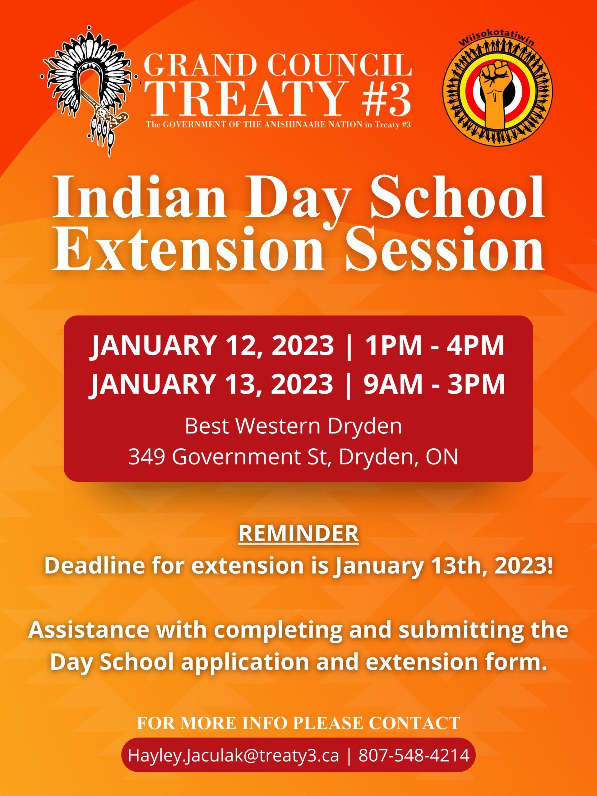 Indian Day School Extension Session (Dryden)