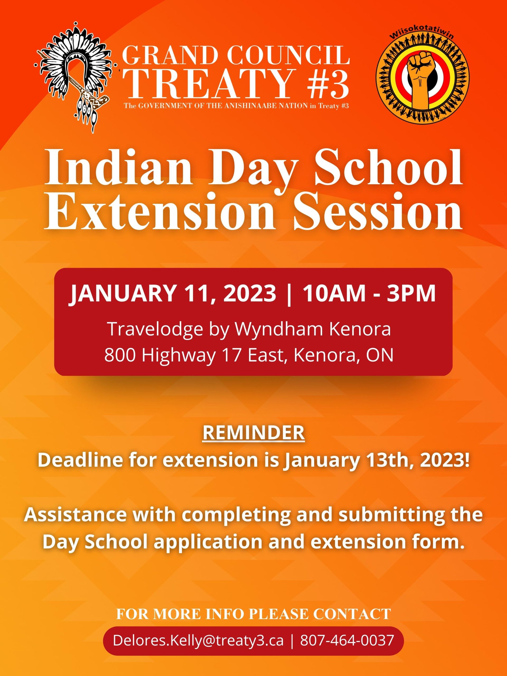 Indian Day School Extension Session (Kenora)