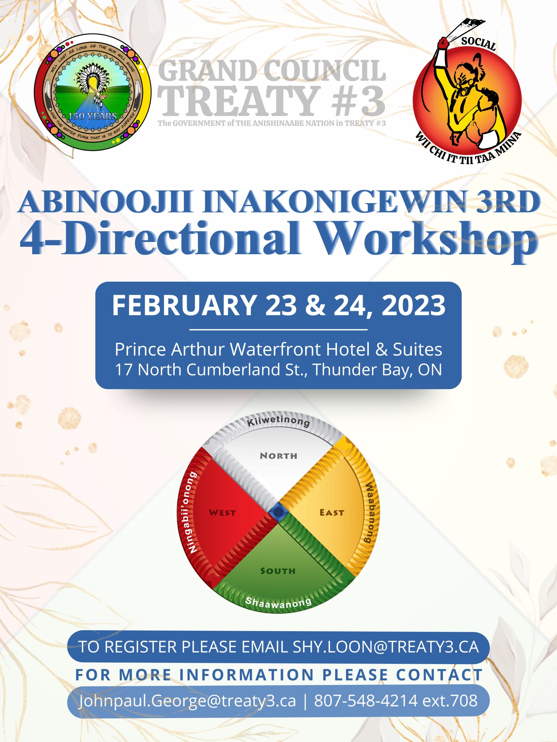 Abinoojii Inakonigewin 3rd 4-Directional Workshop