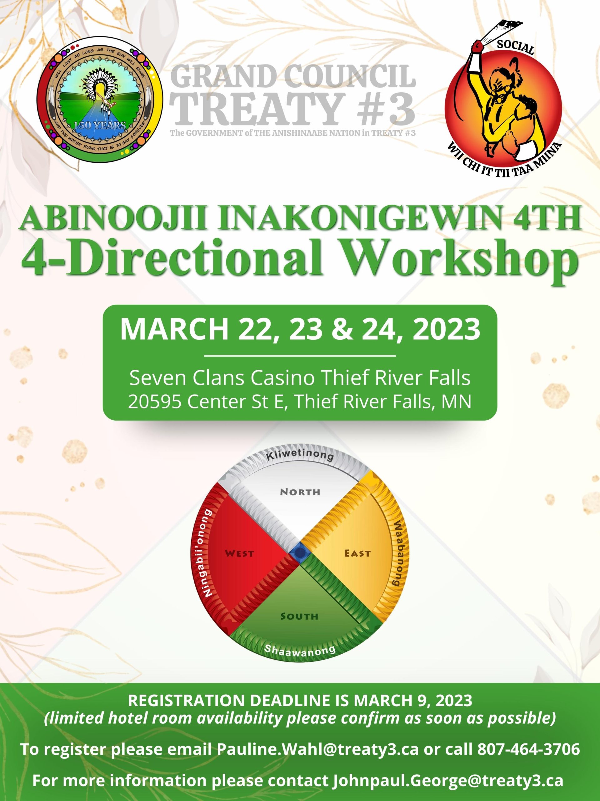 Abinoojii Inakonigewin 4th 4-Directional Workshop