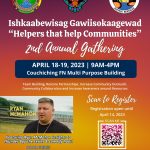 Ishkaabewisag Gawiisokaagewad “Helpers that help Communities” 2nd Annual Gathering