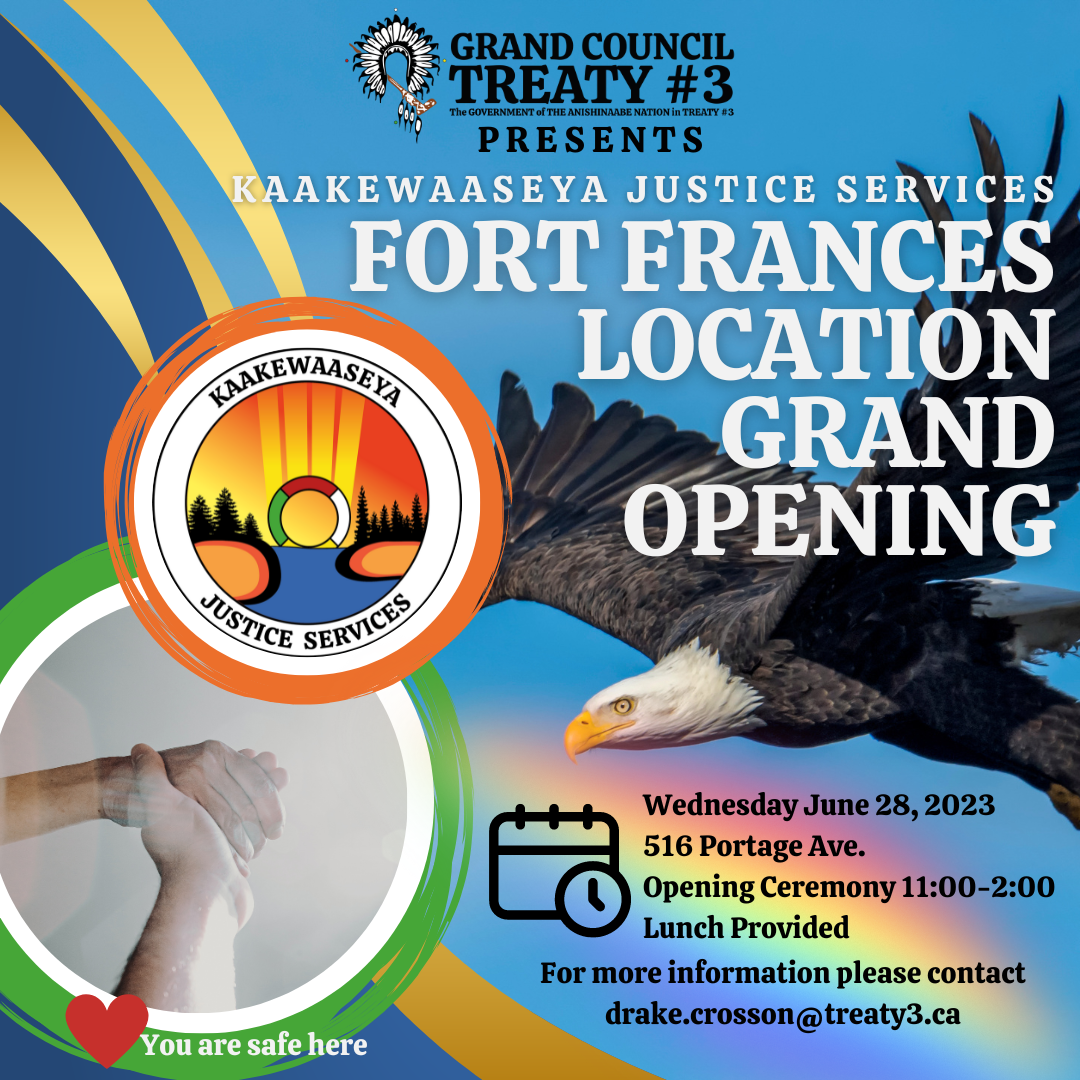 Kaakewaaseya Justice Services Fort Frances Location Grand Opening