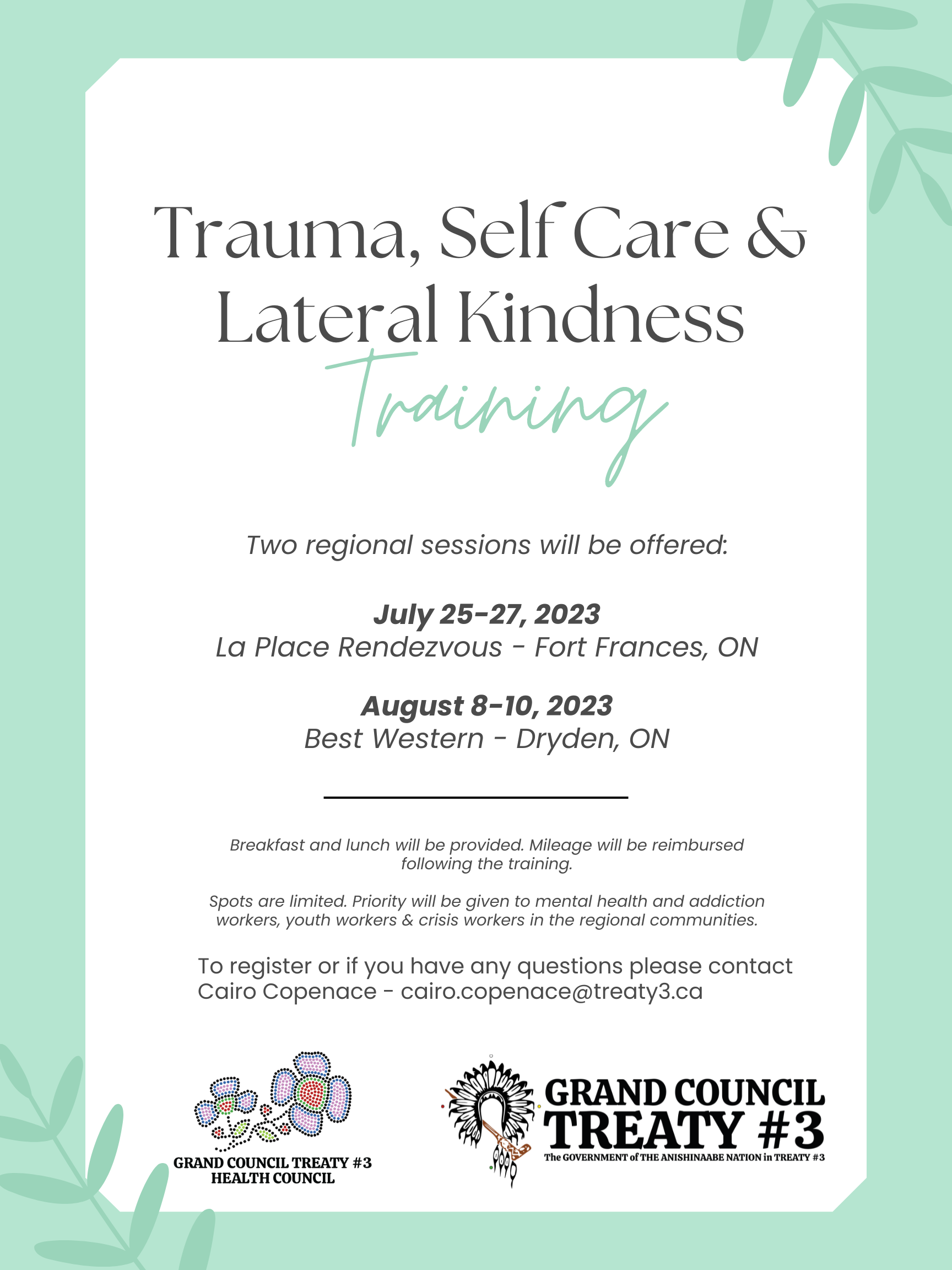 Trauma, Self Care & Lateral Kindness Training