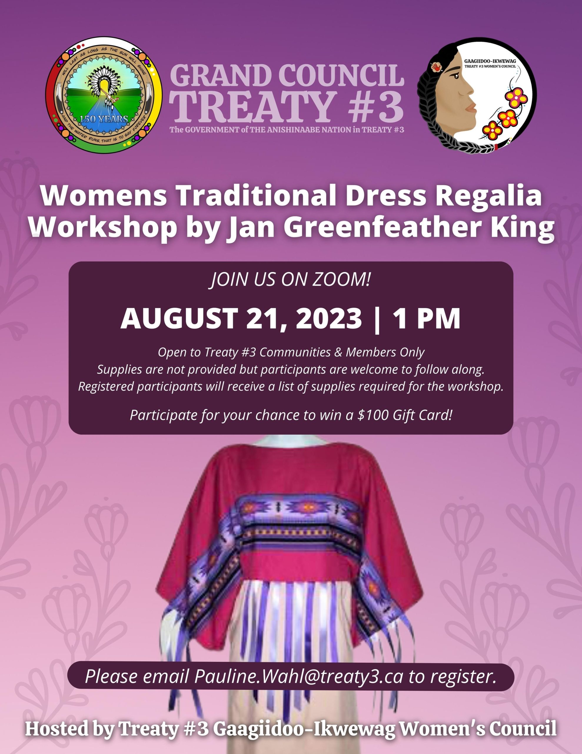 Women’s Traditional Dress Regalia Workshop