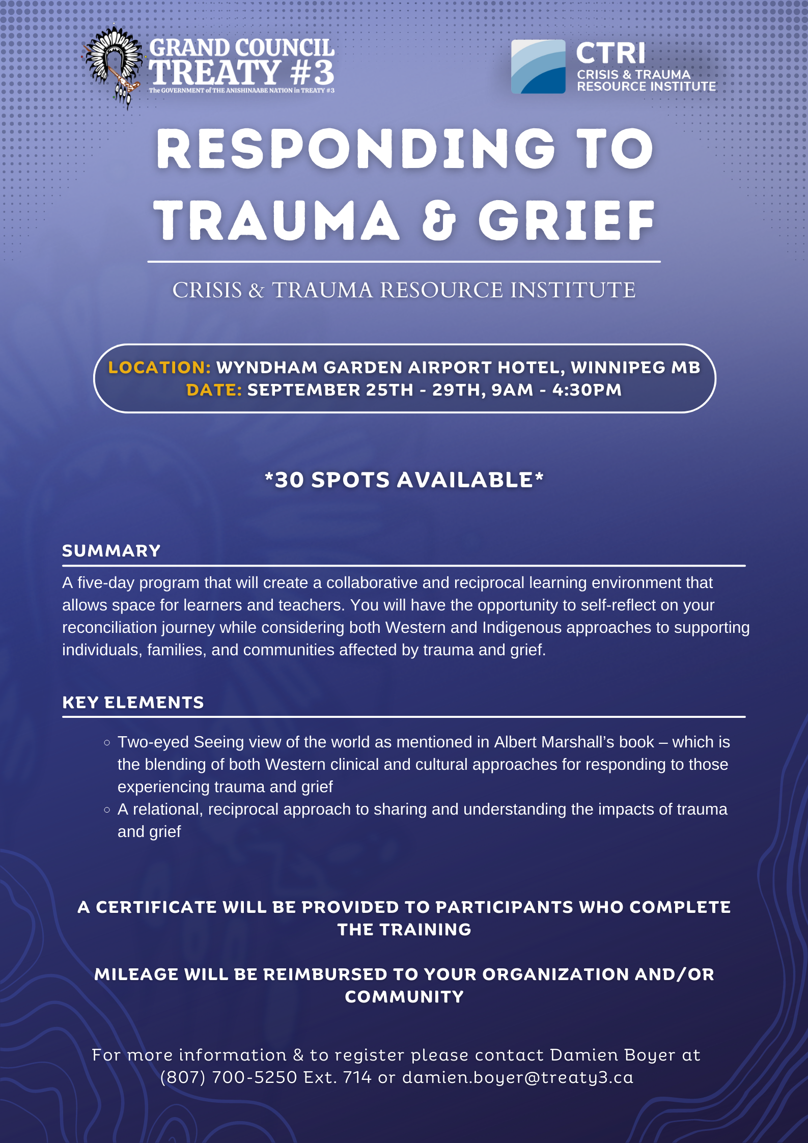 Responding to Trauma & Grief Training