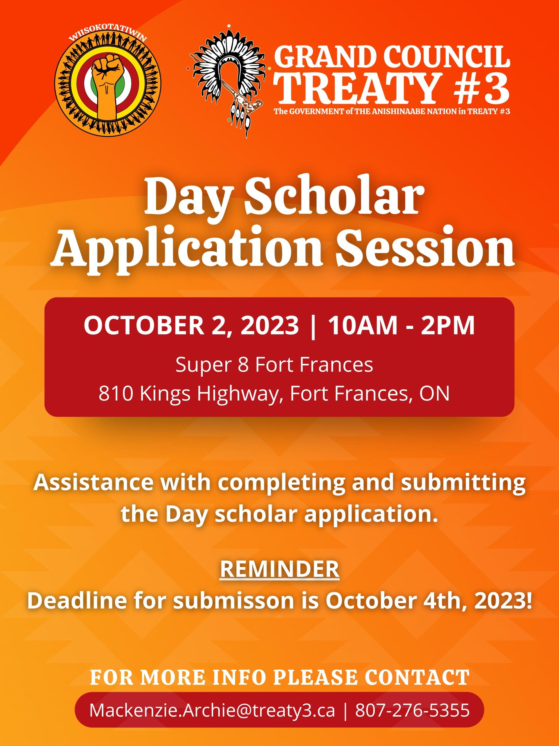 Day Scholar Application Session
