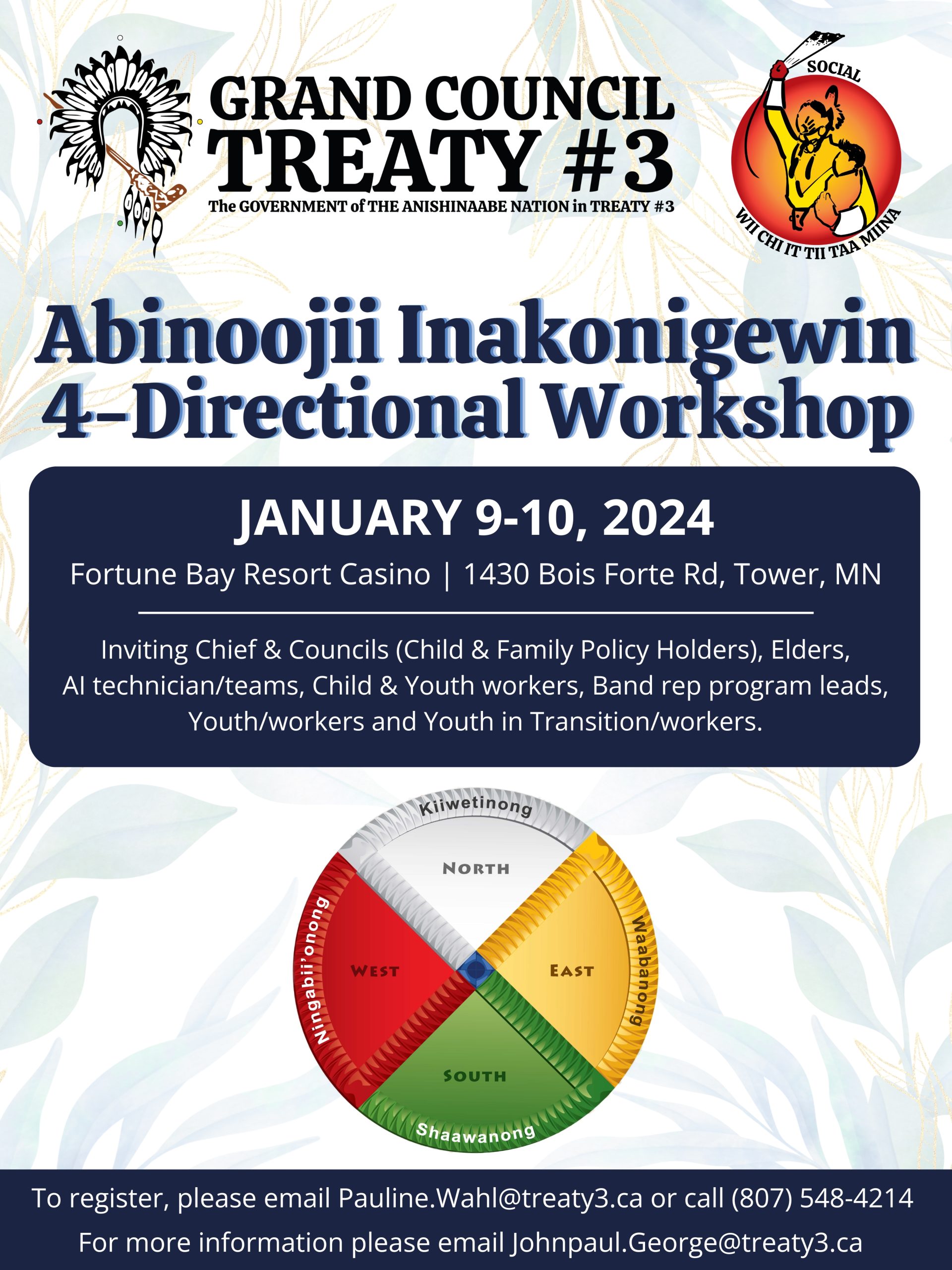 Abinoojii Inakonigewin 4-Directional Workshop (Fortune Bay)