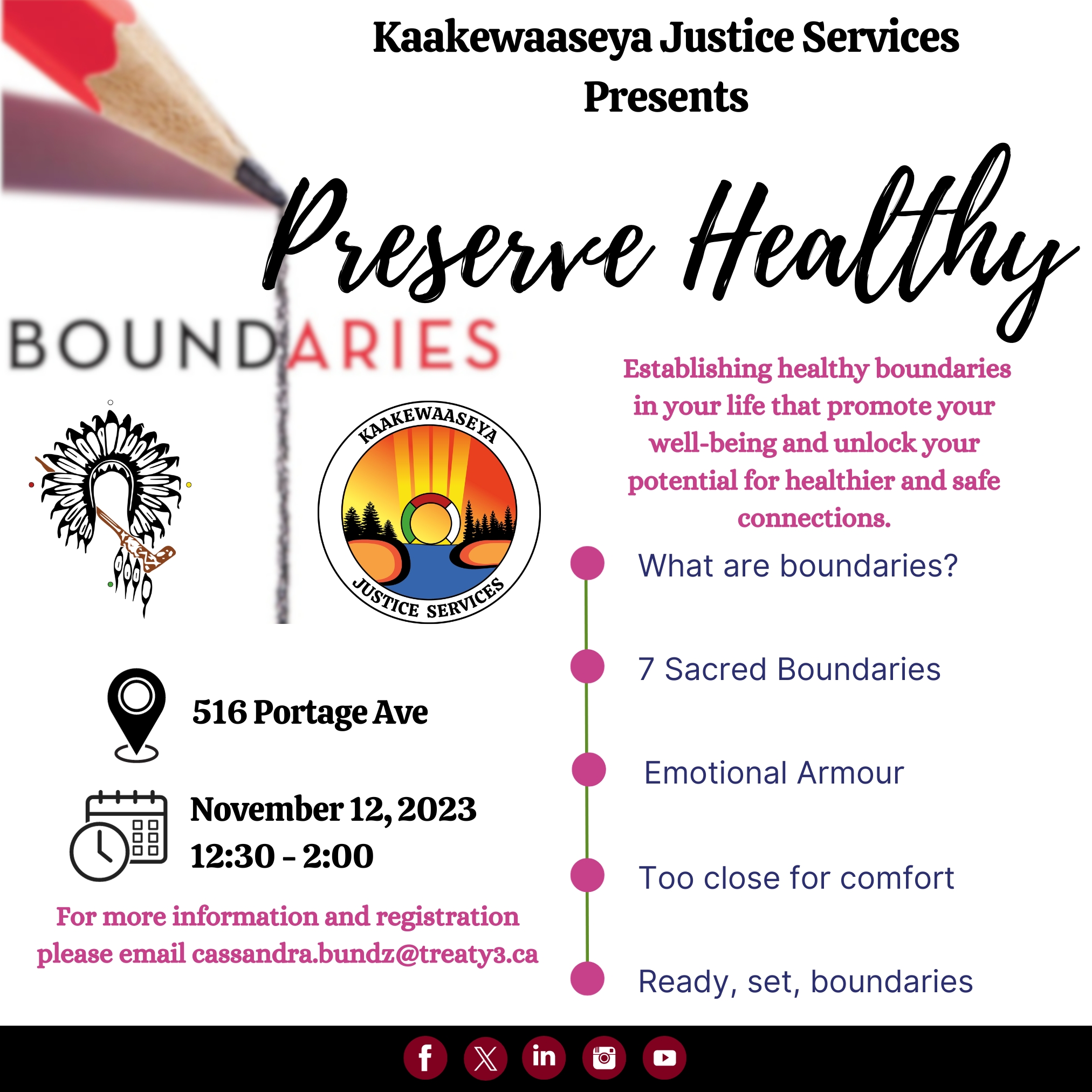 Preserve Healthy Boundaries Workshop