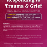 Responding to Trauma & Grief Workshop **REGISTRATION FULL