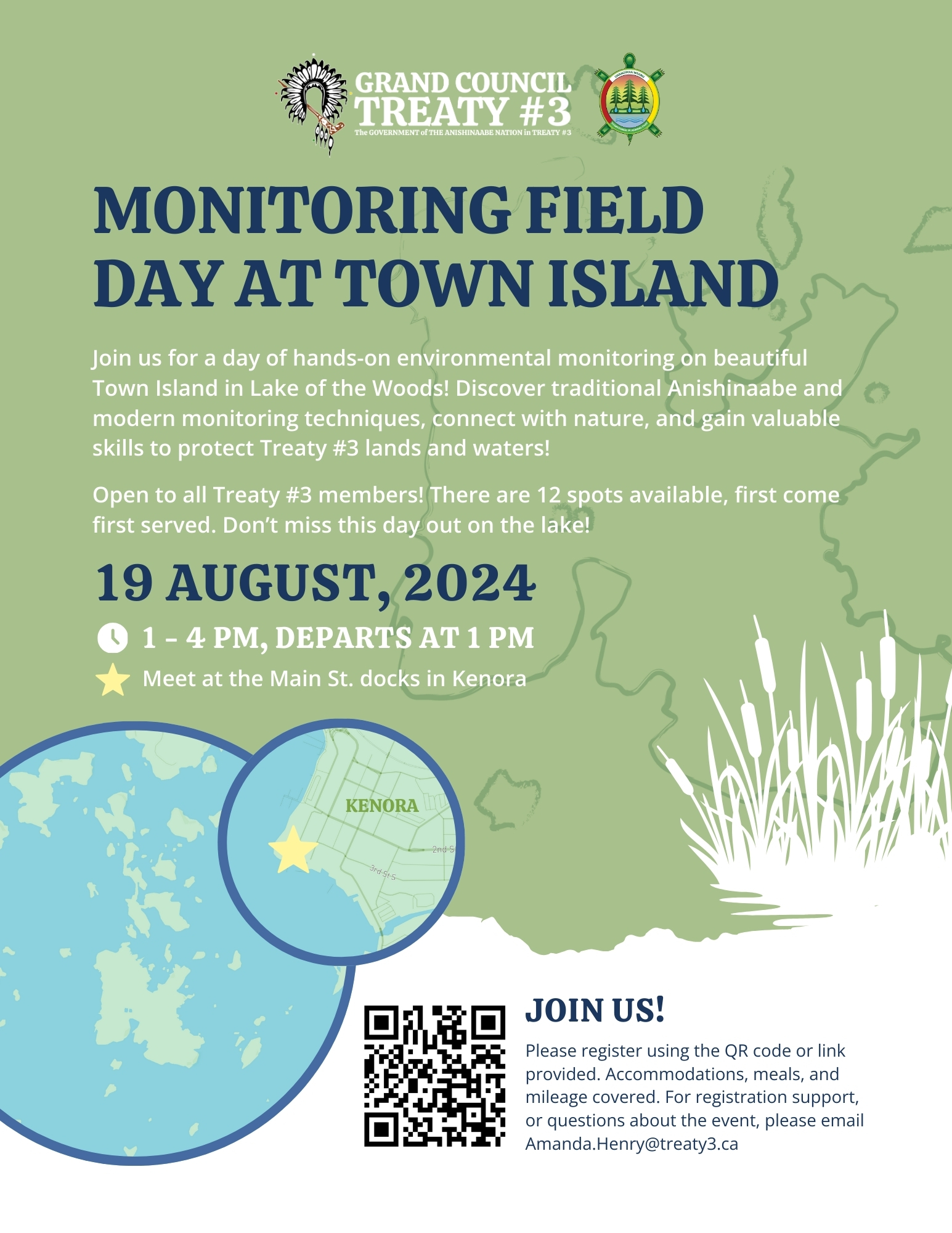 Monitoring Field Day at Town Island