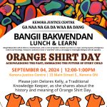 Kenora Justice Centre Lunch and Learn: Orange Shirt Day