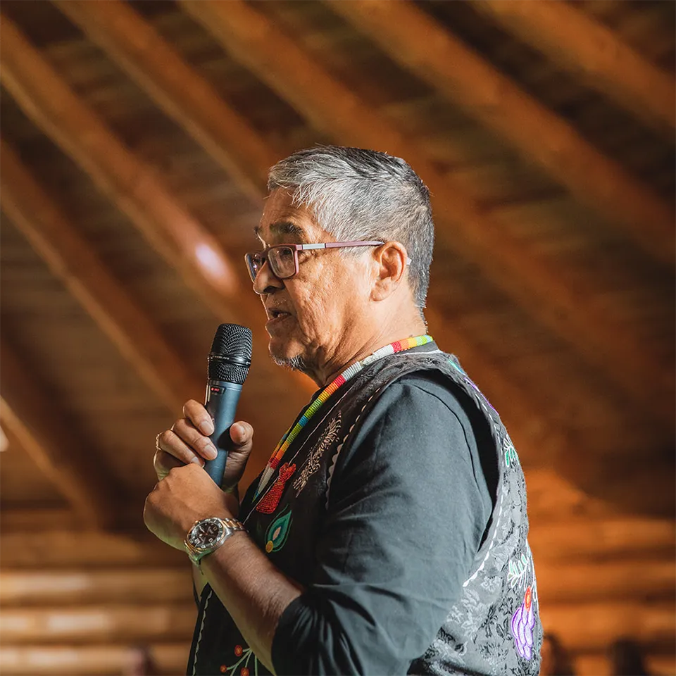 speaker with a microphone