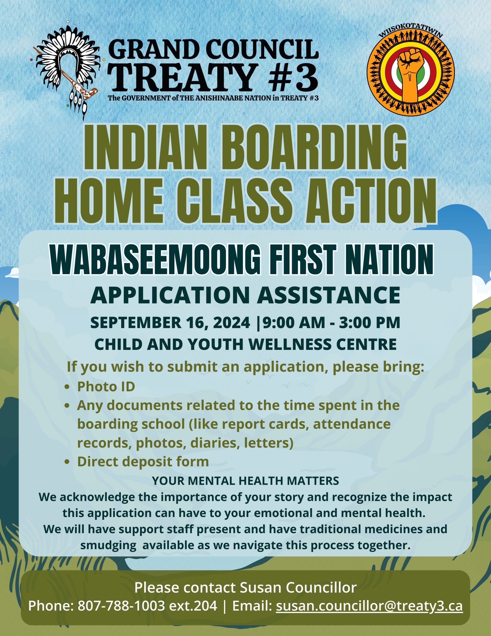 Indian Boarding Home Class Action Application Assitance (Wabaseemoong)