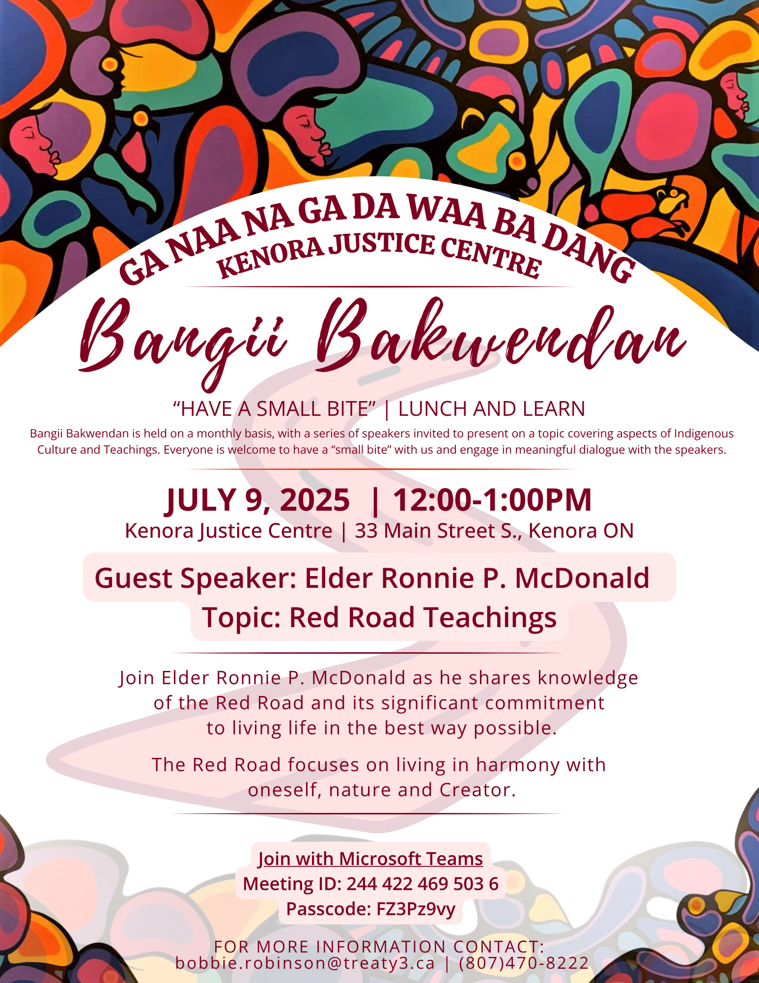 Kenora Justice Centre Lunch & Learn