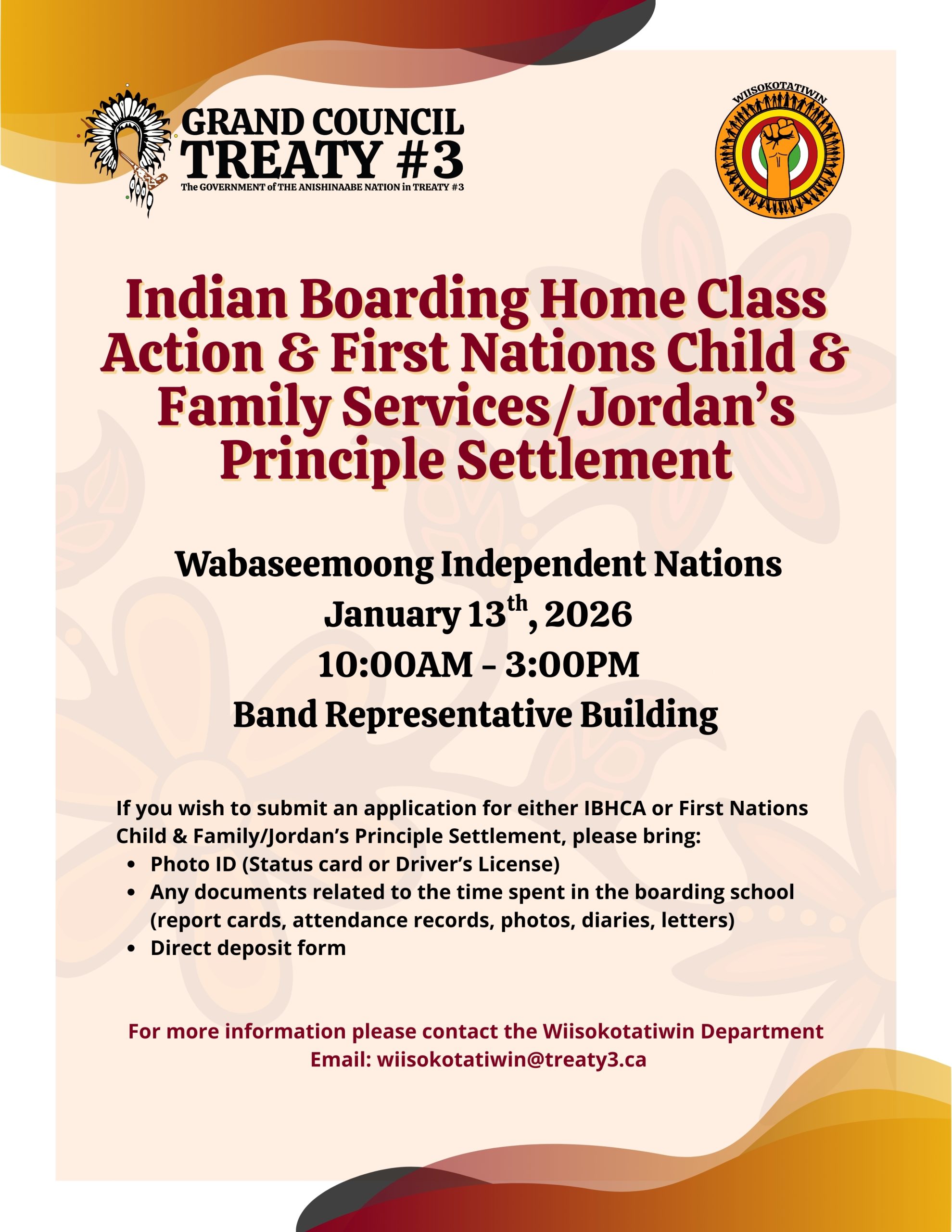 Indian Boarding Home Class Action & First Nations Child and Family Services/Jordan’s Principle Settlement Application Support