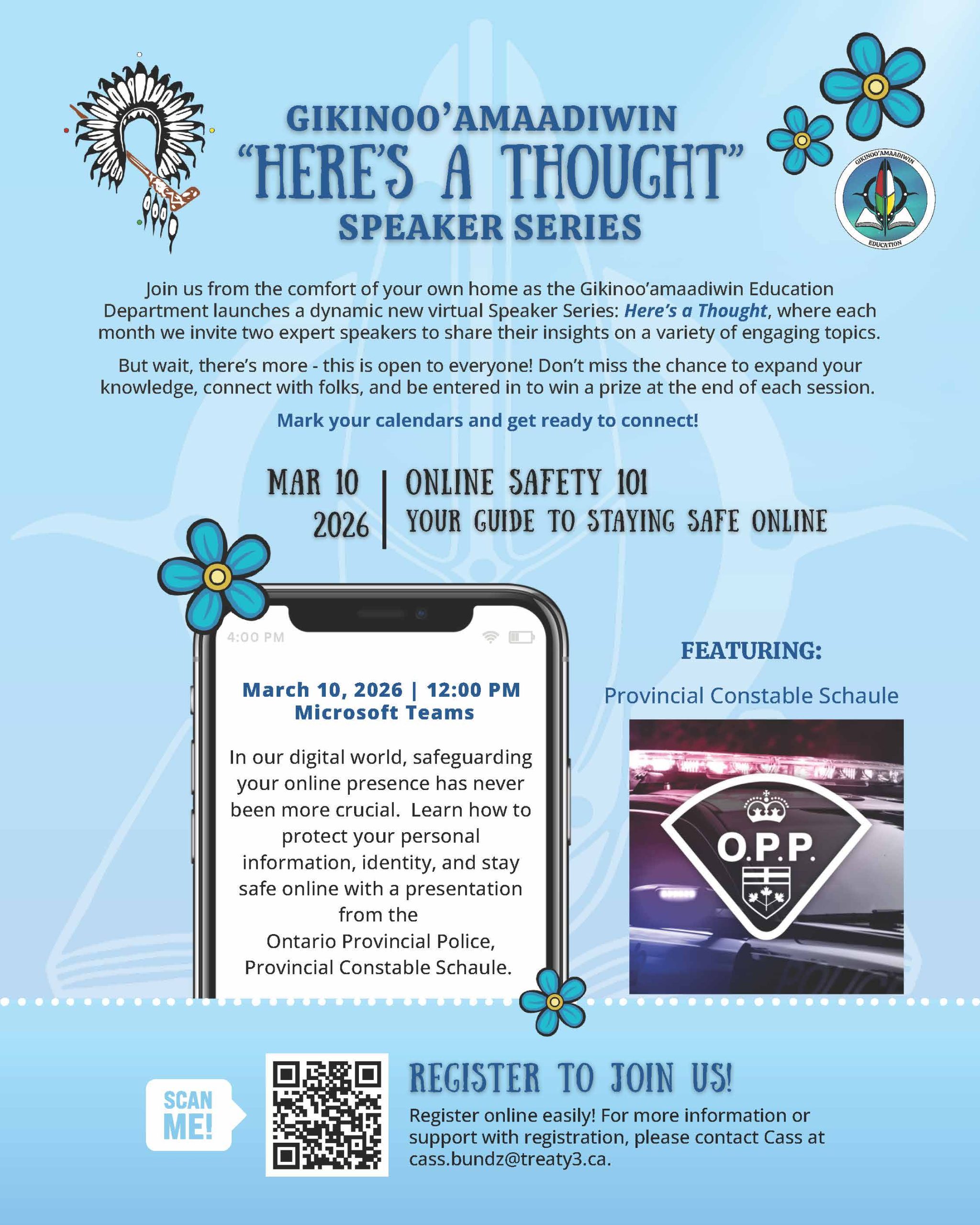 Online Safety 101 – Here’s a Thought Speaker Series