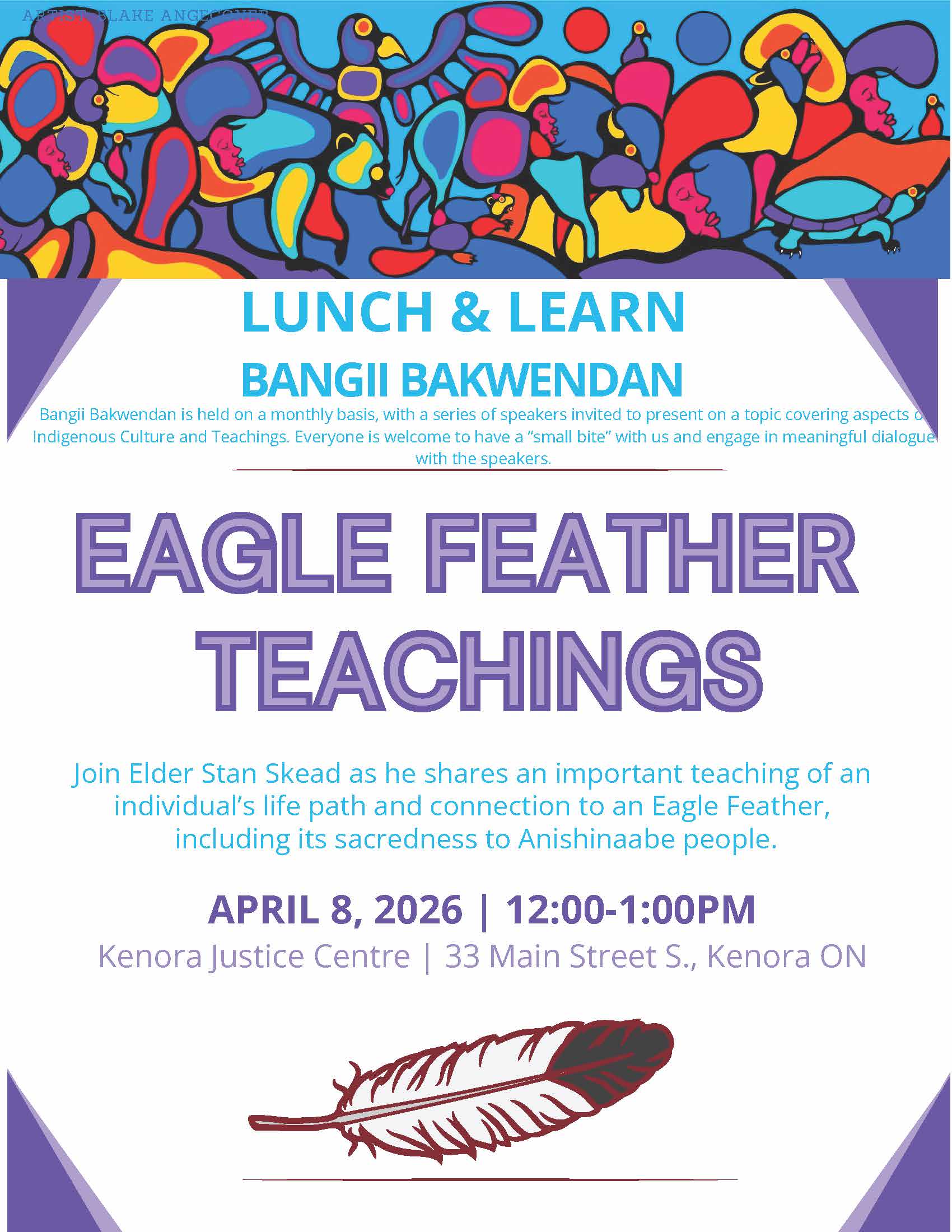 Bangii Bakwendan - Lunch & Learn - Eagle Feather
