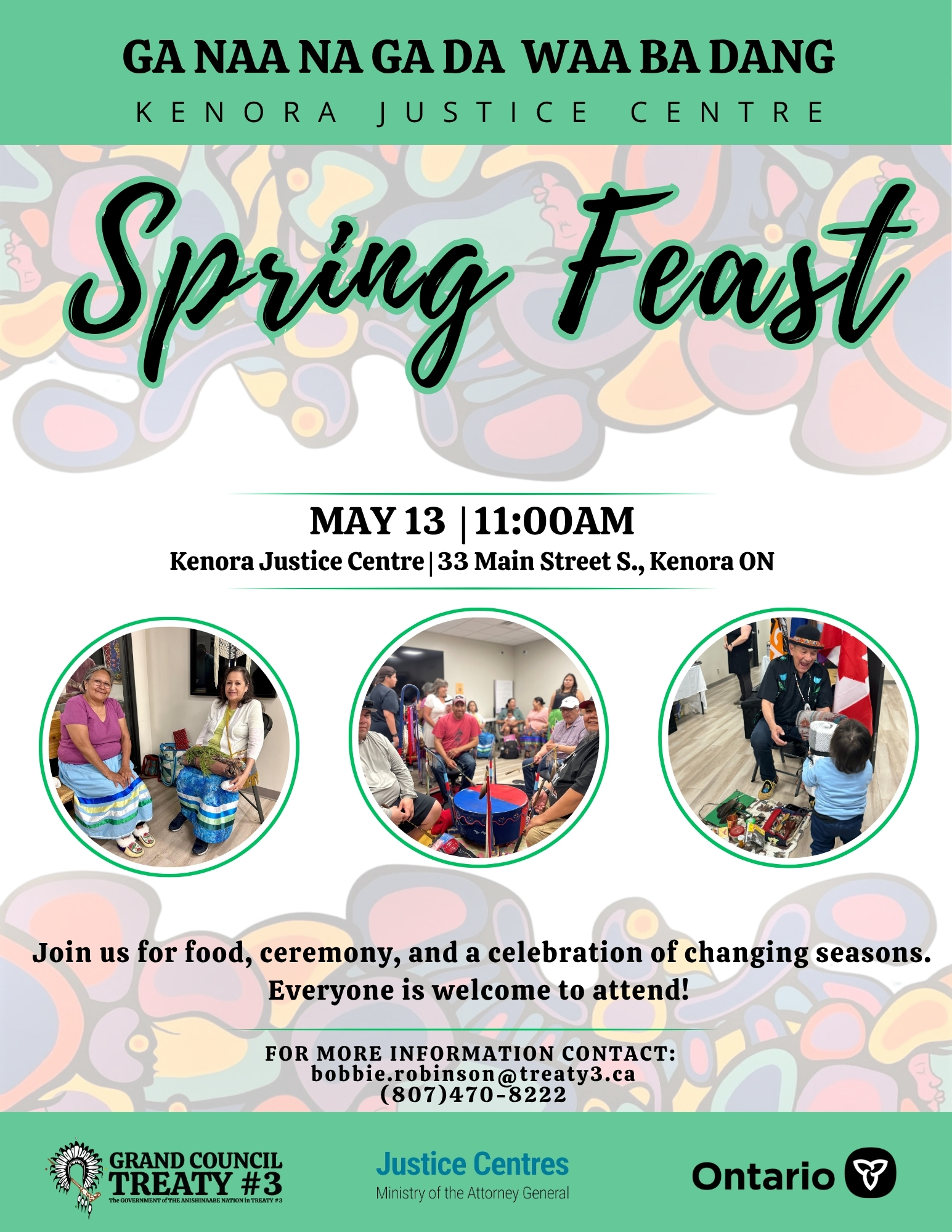Spring Feast at the Kenora Justice Centre