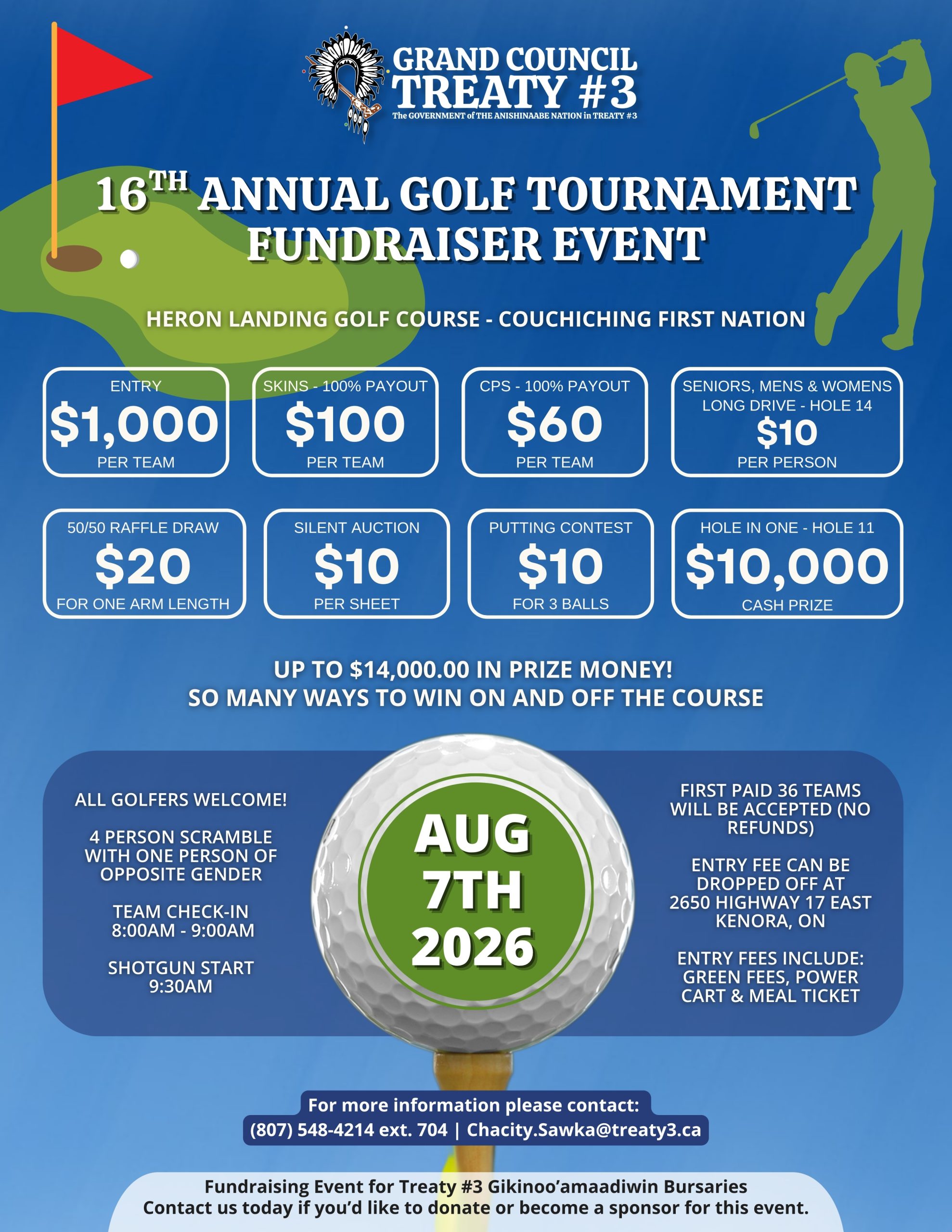 Grand Council Treaty #3 16th Annual Golf Tournament Fundraiser