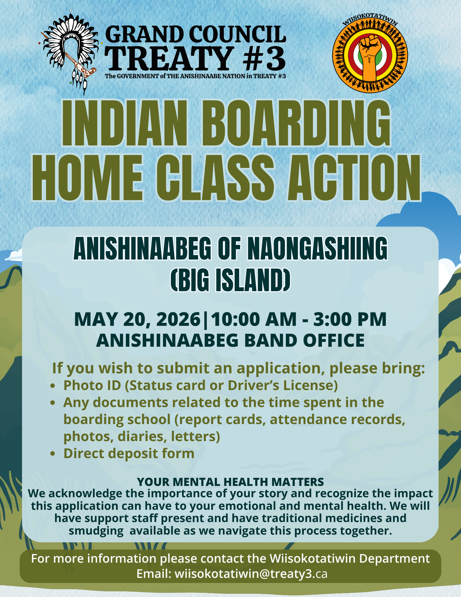 Indian Boarding Home Class Action Application Support Session - Naongashiing