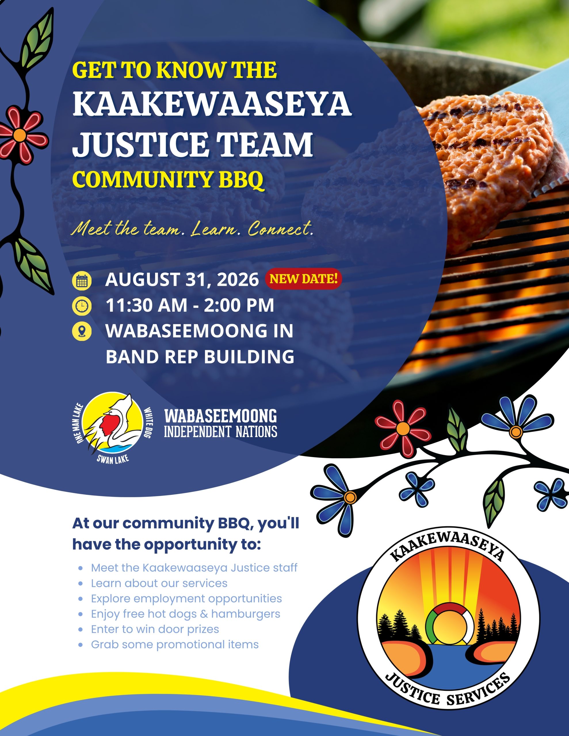 Kaakewaaseya Justice Team Community BBQ