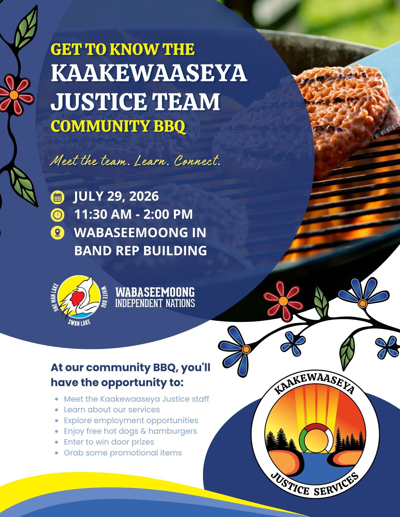 Kaakewaaseya Justice Team Community BBQ