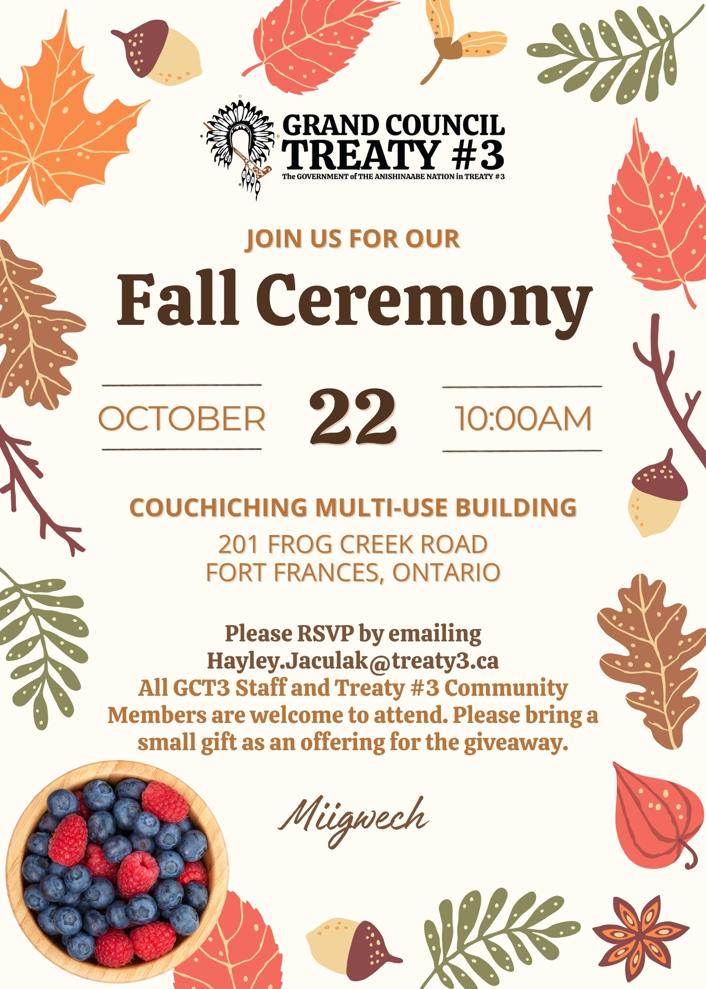 GCT3 Fall Ceremony