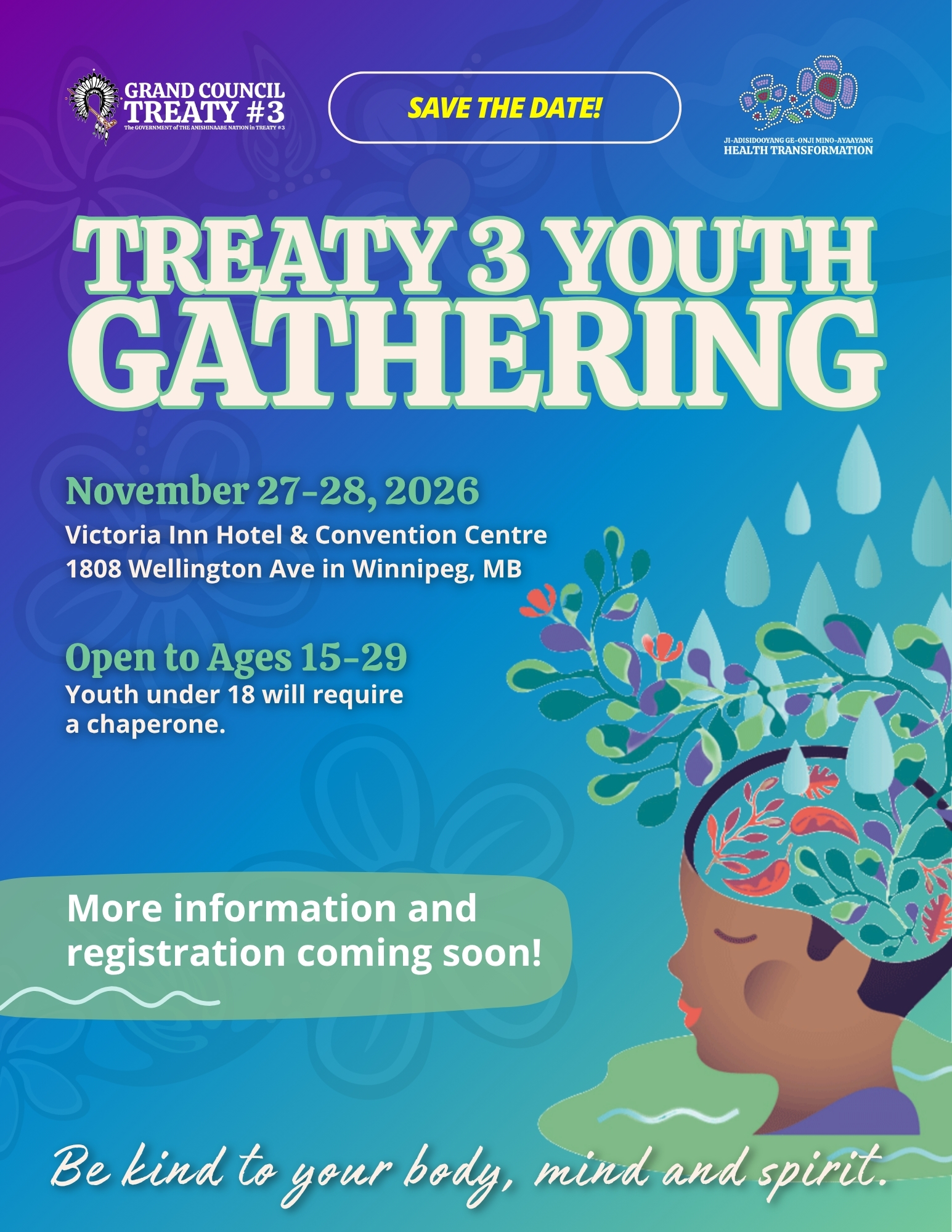 Treaty 3 Youth Gathering - SAVE THE DATE